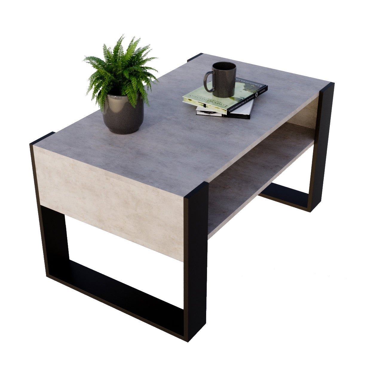 Couchtisch KARO 92 x 53,6 x 45 cm