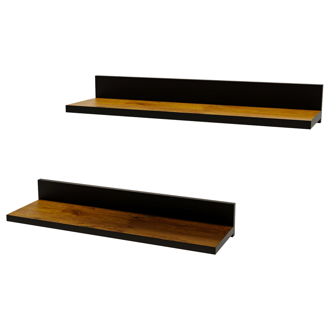 2x Wandregal 60 x 15 x 9 cm