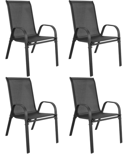 Gartenstühle TAVIA im 2er- oder 4er-Set – stapelbar für Garten und Terrasse