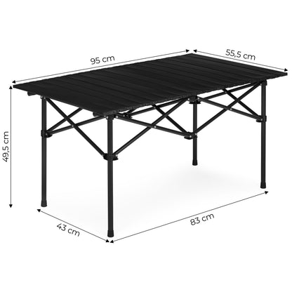 Campingtisch klappbar mit Tragetasche – Schwarz