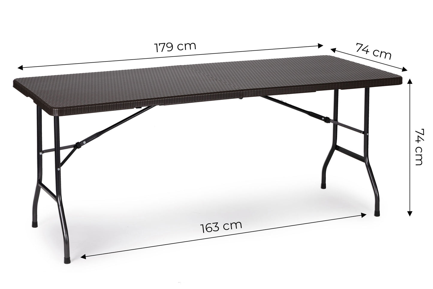 Klapptisch 180 cm faltbar mit Tragegriff – Camping- und Gartentisch