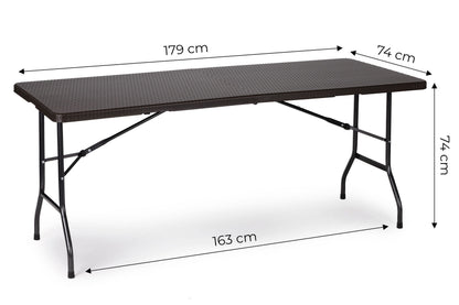 Klapptisch 180 cm faltbar mit Tragegriff – Camping- und Gartentisch