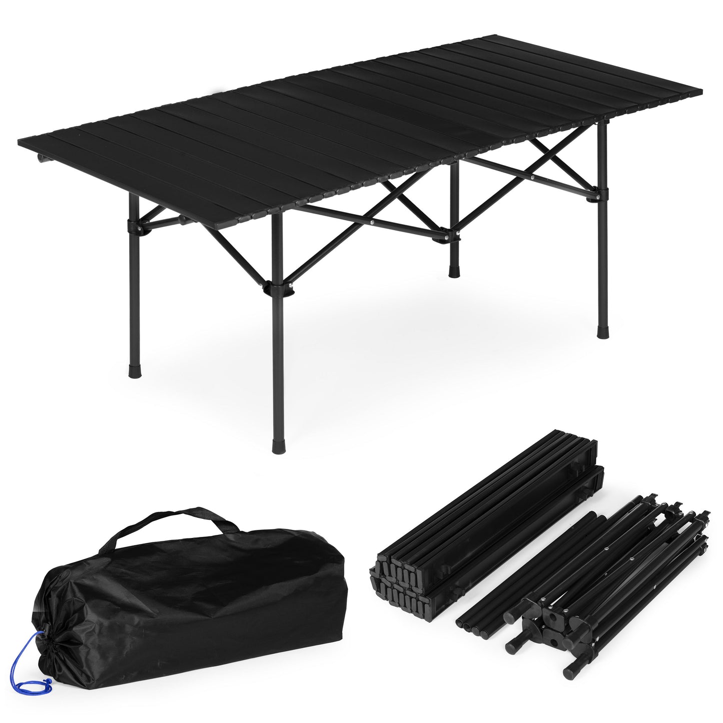 Campingtisch klappbar mit Tragetasche – Schwarz