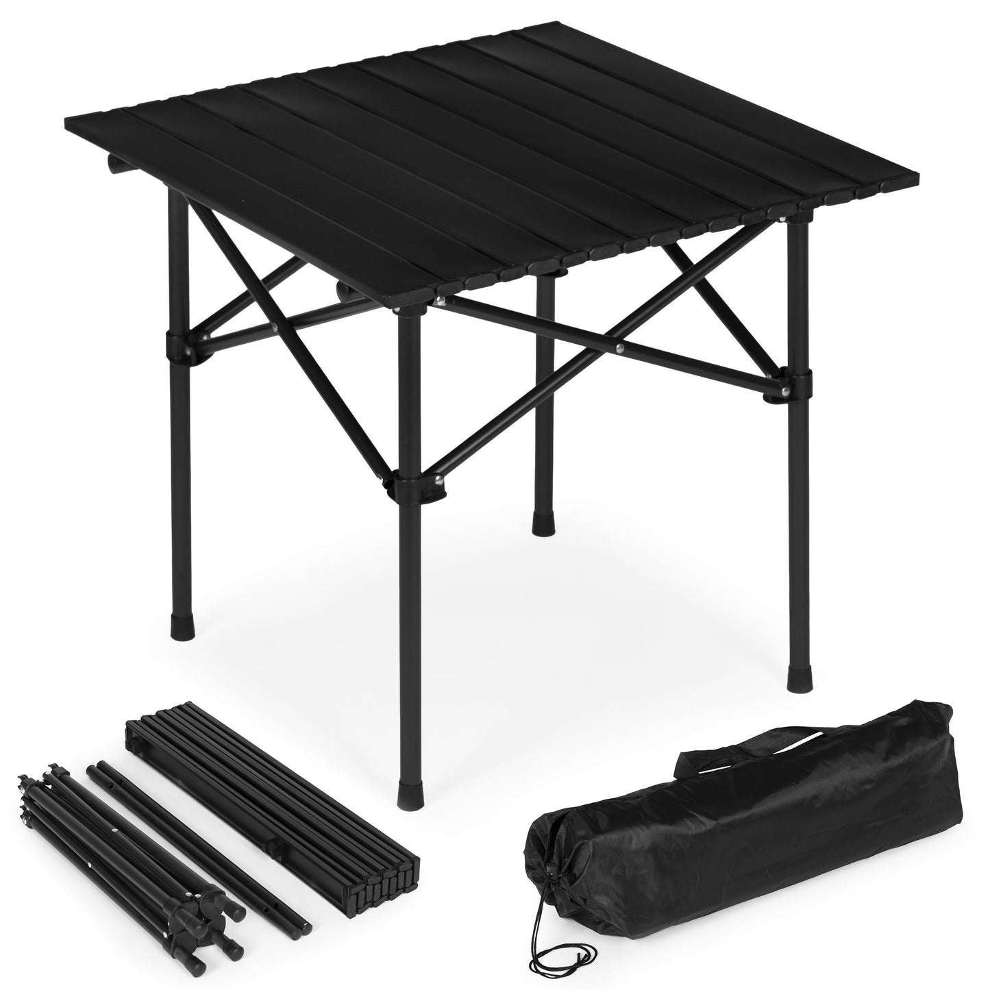 Campingtisch klappbar mit Tragetasche – Schwarz