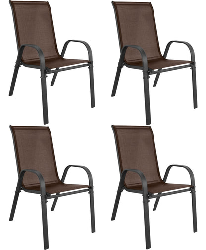 Gartenstühle TAVIA im 2er- oder 4er-Set – stapelbar für Garten und Terrasse