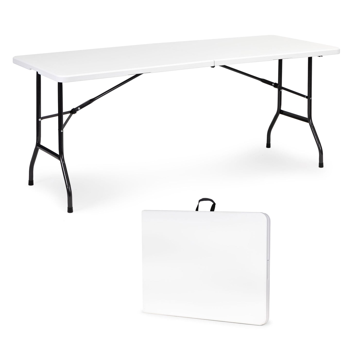 Klapptisch 180 cm faltbar mit Tragegriff – Camping- und Gartentisch