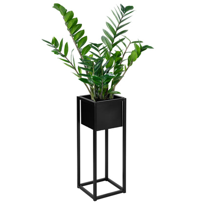 Blumenständer Metall schwarz – loft Pflanzenständer für Wohnzimmer und Flur