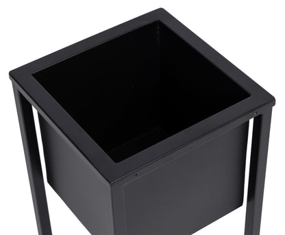 Blumenständer Metall schwarz – loft Pflanzenständer für Wohnzimmer und Flur