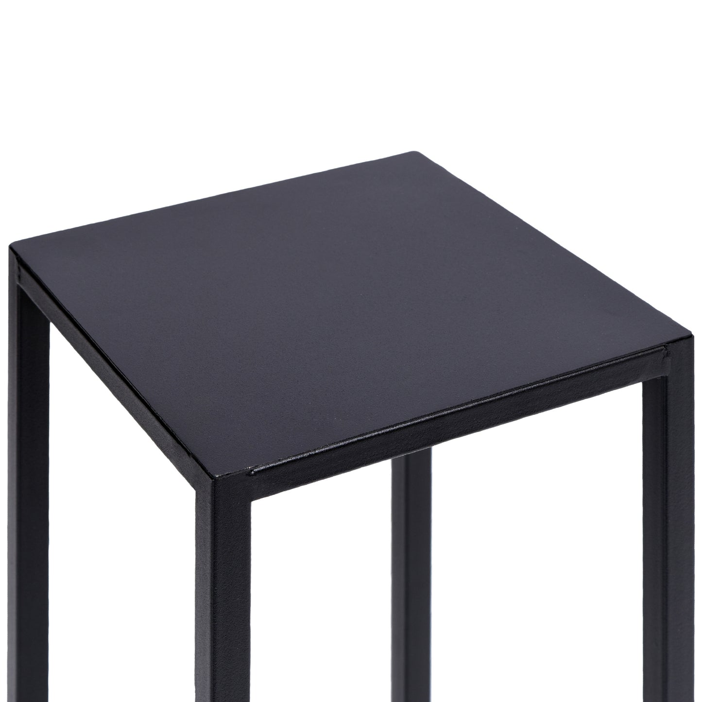 Blumenständer Metall schwarz – loft Pflanzenständer für Wohnzimmer und Flur
