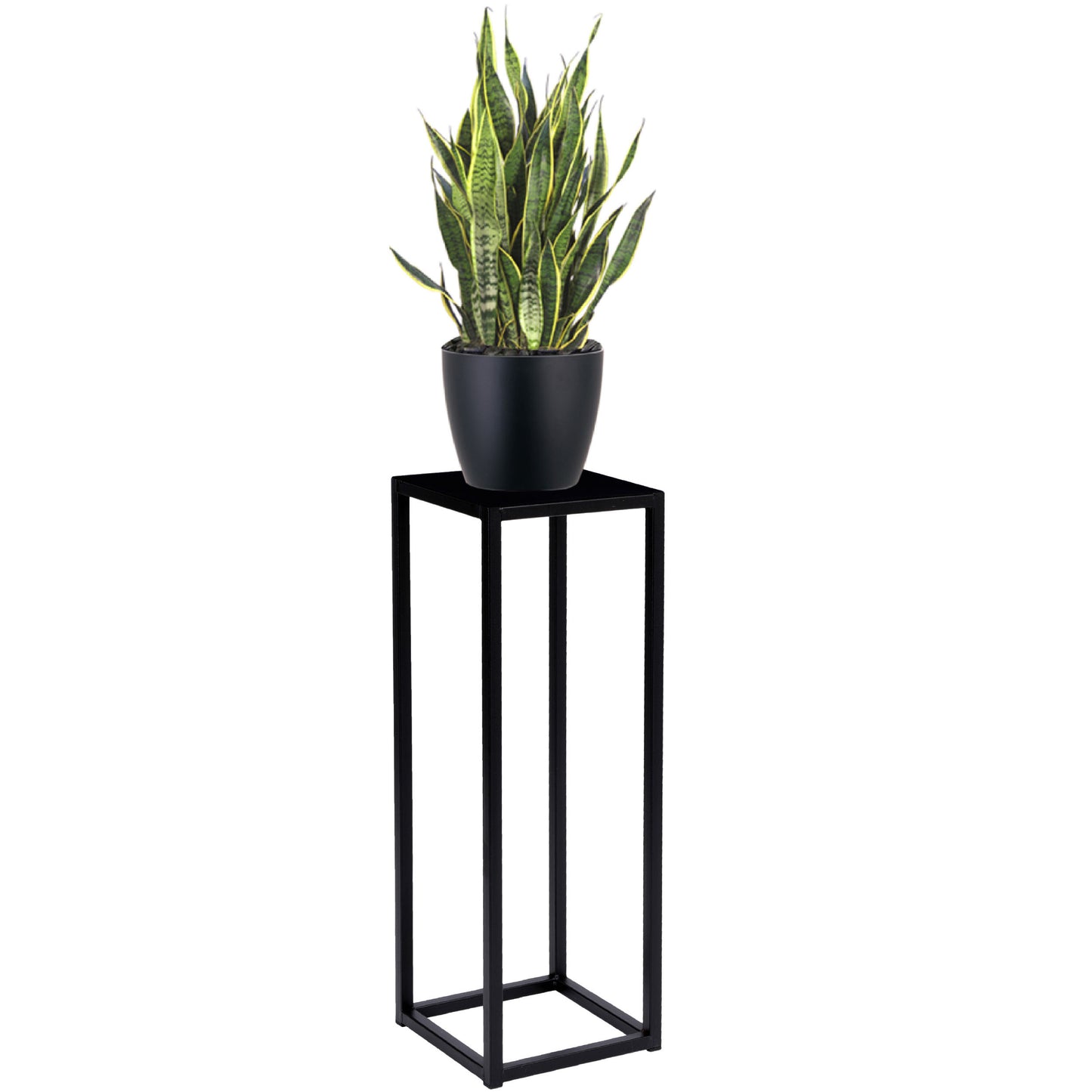 Blumenständer Metall schwarz – loft Pflanzenständer für Wohnzimmer und Flur