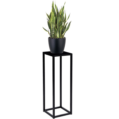 Blumenständer Metall schwarz – loft Pflanzenständer für Wohnzimmer und Flur