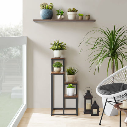 Blumenständer mit 4 Ablagen – Pflanzenregal für Wohnzimmer und Flur