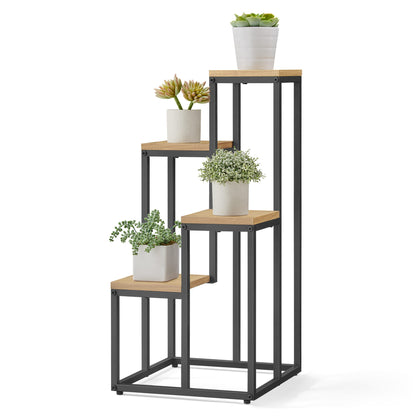 Blumenständer mit 4 Ablagen – Pflanzenregal für Wohnzimmer und Flur