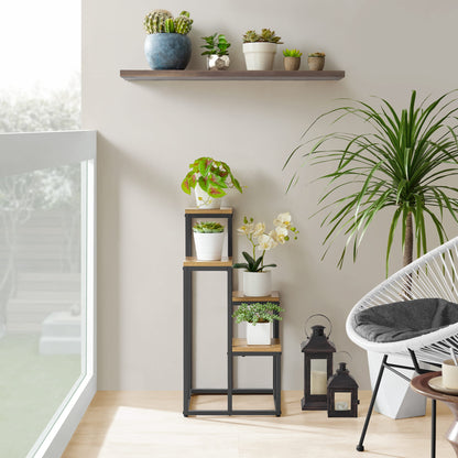 Blumenständer mit 4 Ablagen – Pflanzenregal für Wohnzimmer und Flur