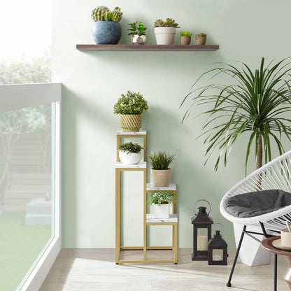 Blumenständer mit 4 Ablagen – Pflanzenregal für Wohnzimmer und Flur