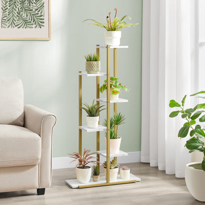 Blumenständer mit 6 Ablagen – Pflanzenregal für Wohnzimmer und Flur