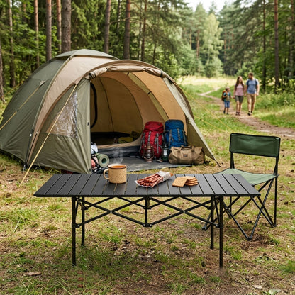 Campingtisch klappbar mit Tragetasche – Schwarz