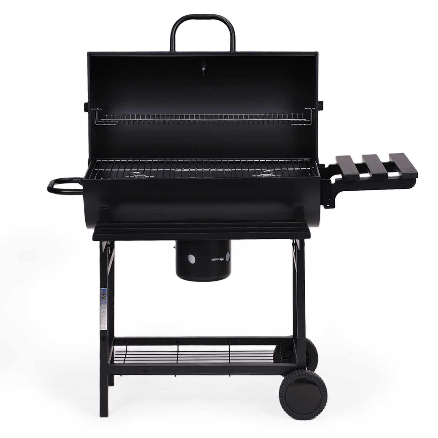 Holzkohlegrill XXL mit Deckel und Thermometer – große Grillfläche