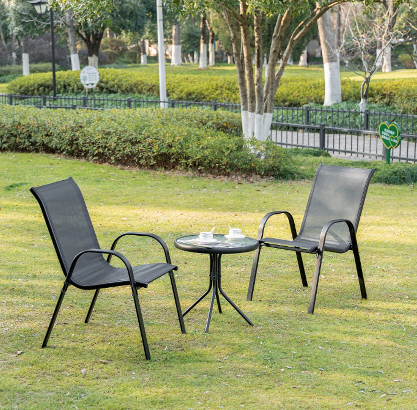 Gartenstühle TAVIA im 2er- oder 4er-Set – stapelbar für Garten und Terrasse