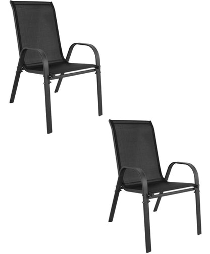 Gartenstühle TAVIA im 2er- oder 4er-Set – stapelbar für Garten und Terrasse