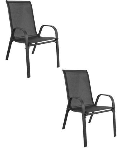Gartenstühle TAVIA im 2er- oder 4er-Set – stapelbar für Garten und Terrasse