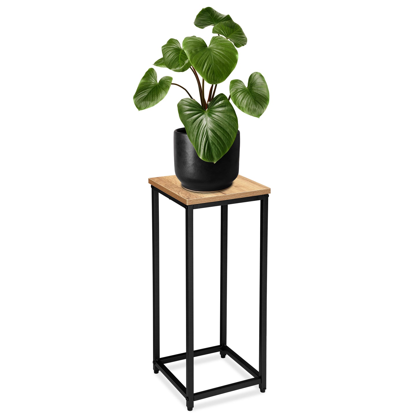 Blumenständer Metall mit Ablage – Pflanzenständer für Wohnzimmer und Flur