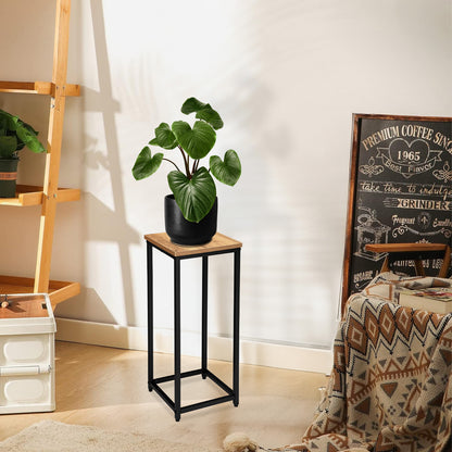 Blumenständer Metall mit Ablage – Pflanzenständer für Wohnzimmer und Flur