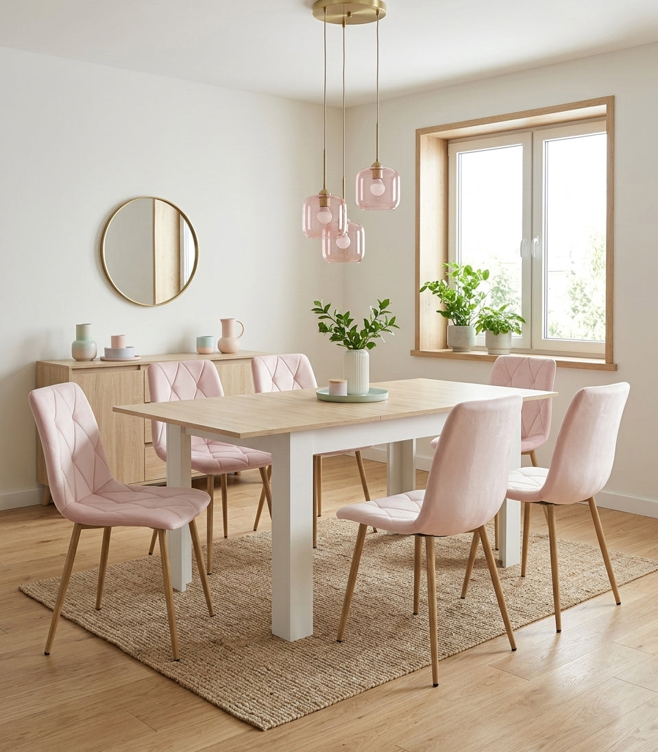 Esstisch ausziehbar 120–160 × 80 cm – moderner Tisch für Küche und Esszimmer