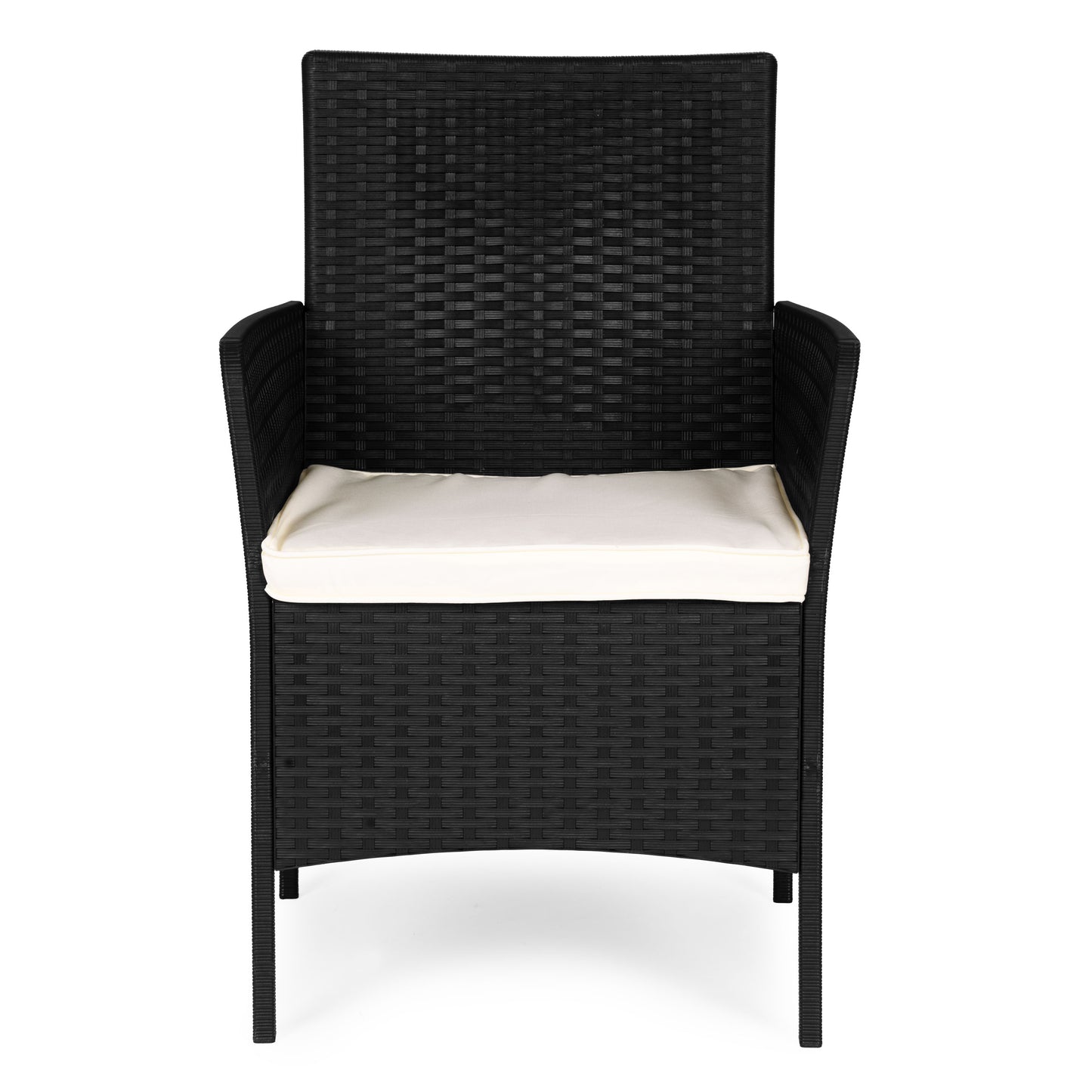 Gartenstuhl mit Sitzkissen – Rattan-Optik für Balkon und Terrasse