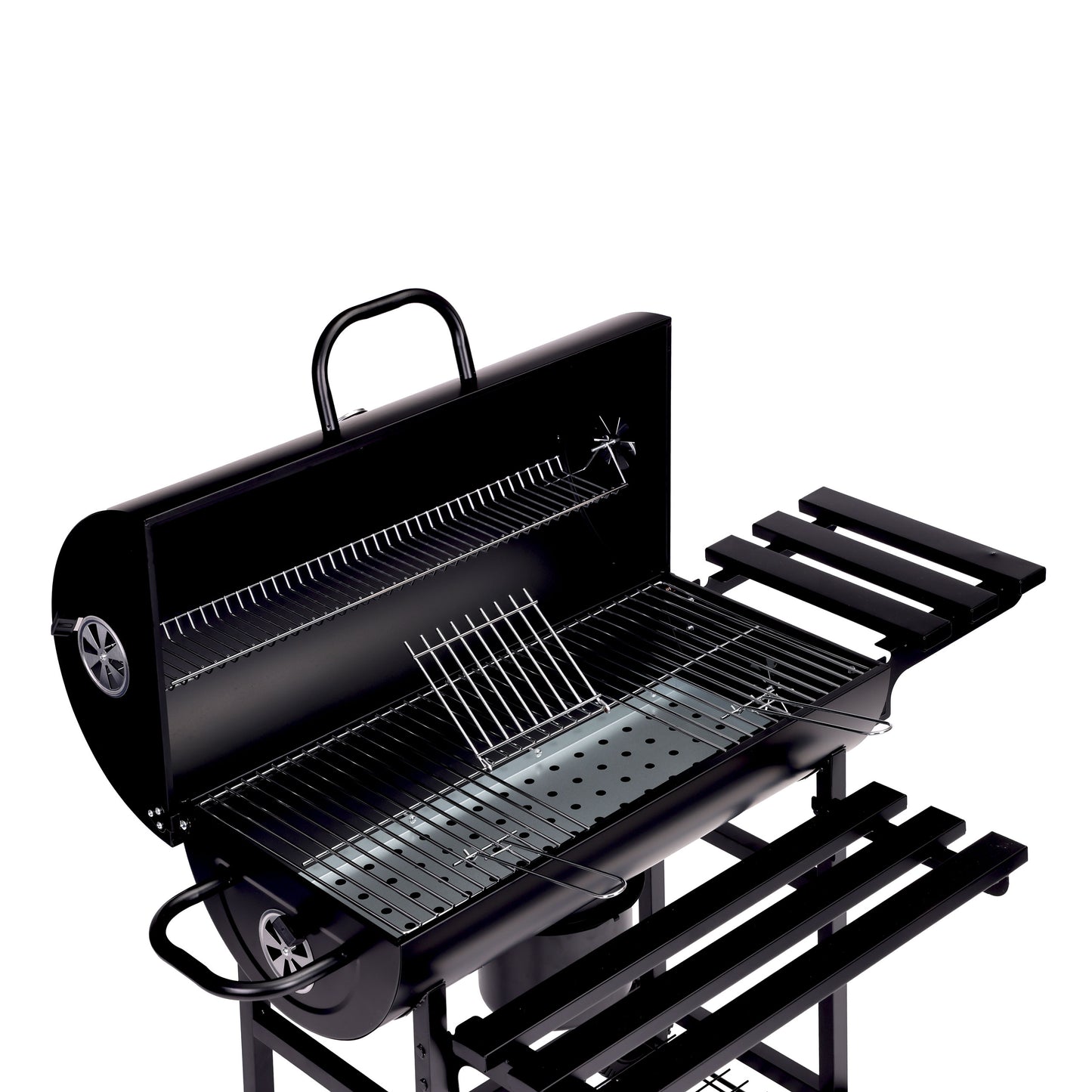 Holzkohlegrill XXL mit Deckel und Thermometer – große Grillfläche