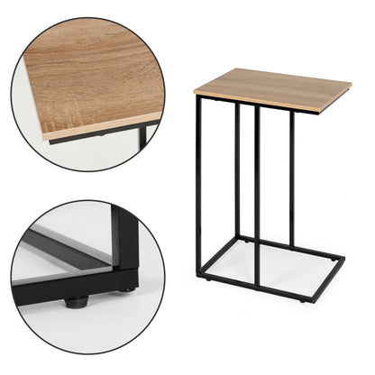 Beistelltisch C-Form für Laptop und Sofa – moderner Sofatisch