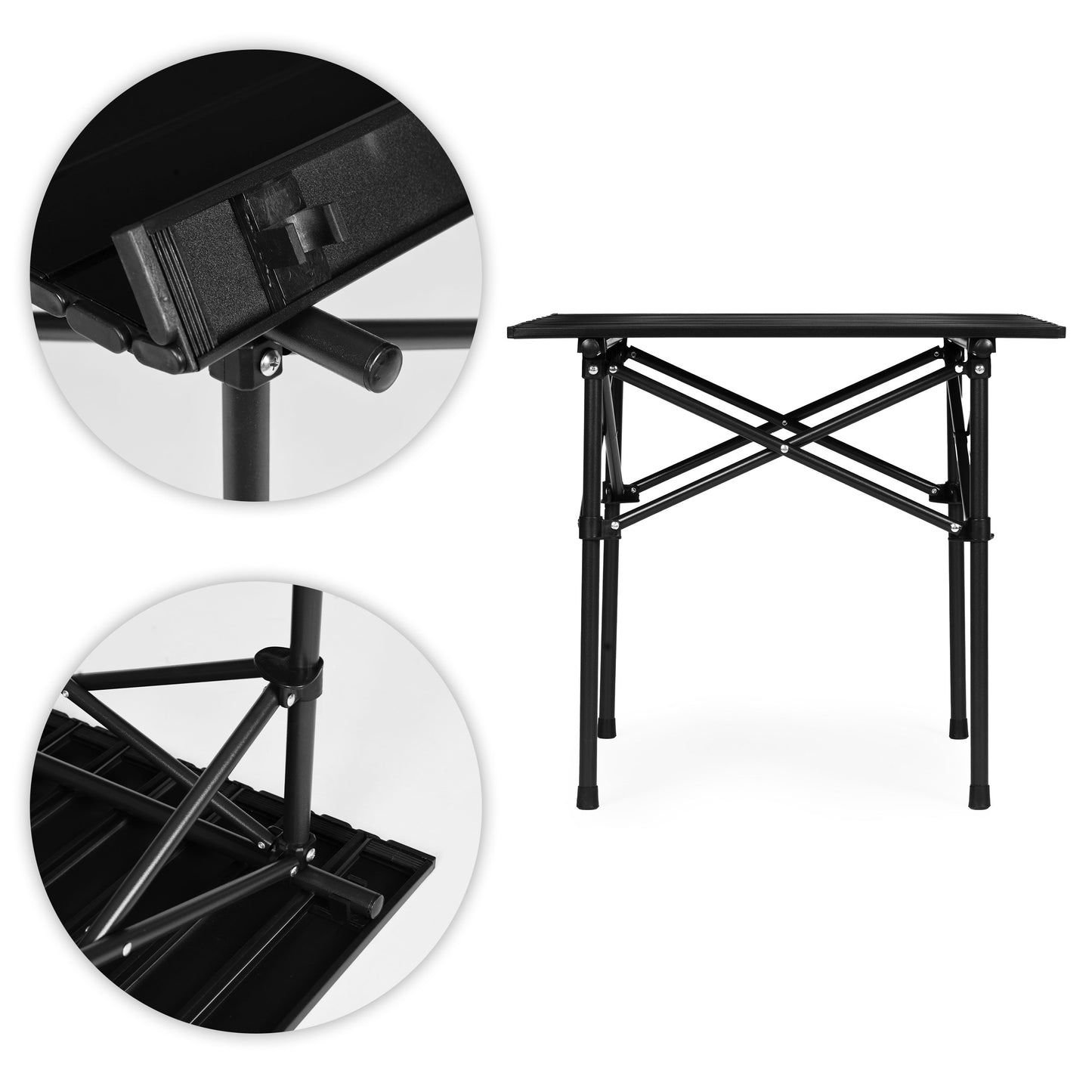Campingtisch klappbar mit Tragetasche – Schwarz