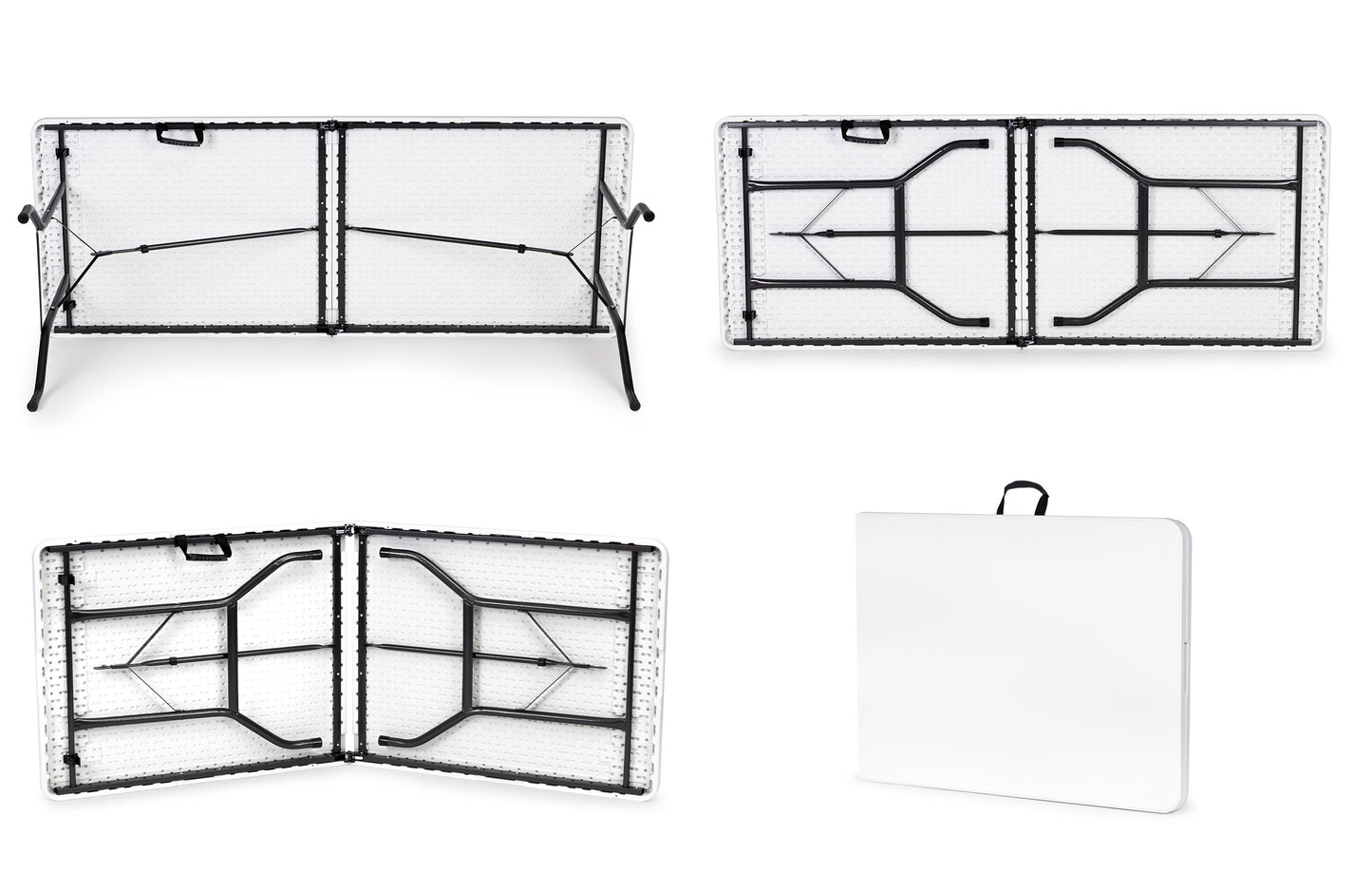 Klapptisch 180 cm faltbar mit Tragegriff – Camping- und Gartentisch
