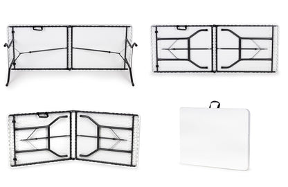Klapptisch 180 cm faltbar mit Tragegriff – Camping- und Gartentisch