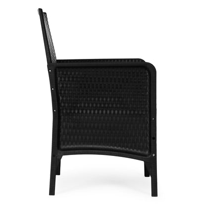 Gartenstuhl mit Sitzkissen – Rattan-Optik für Balkon und Terrasse