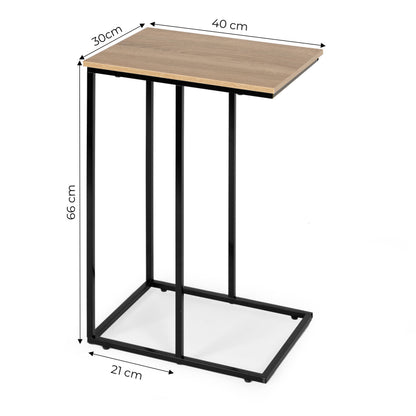 Beistelltisch C-Form für Laptop und Sofa – moderner Sofatisch