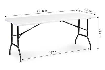 Klapptisch 180 cm faltbar mit Tragegriff – Camping- und Gartentisch