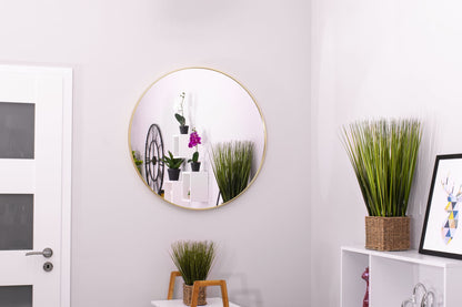 Wandspiegel rund mit Metallrahmen – Gold oder Schwarz, 40–80 cm