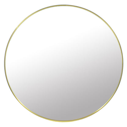 Wandspiegel rund mit Metallrahmen – Gold oder Schwarz, 40–80 cm