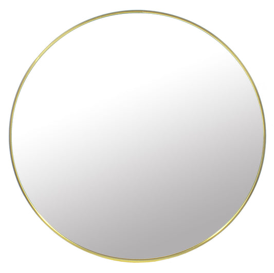 Wandspiegel rund mit Metallrahmen – Gold oder Schwarz, 40–80 cm