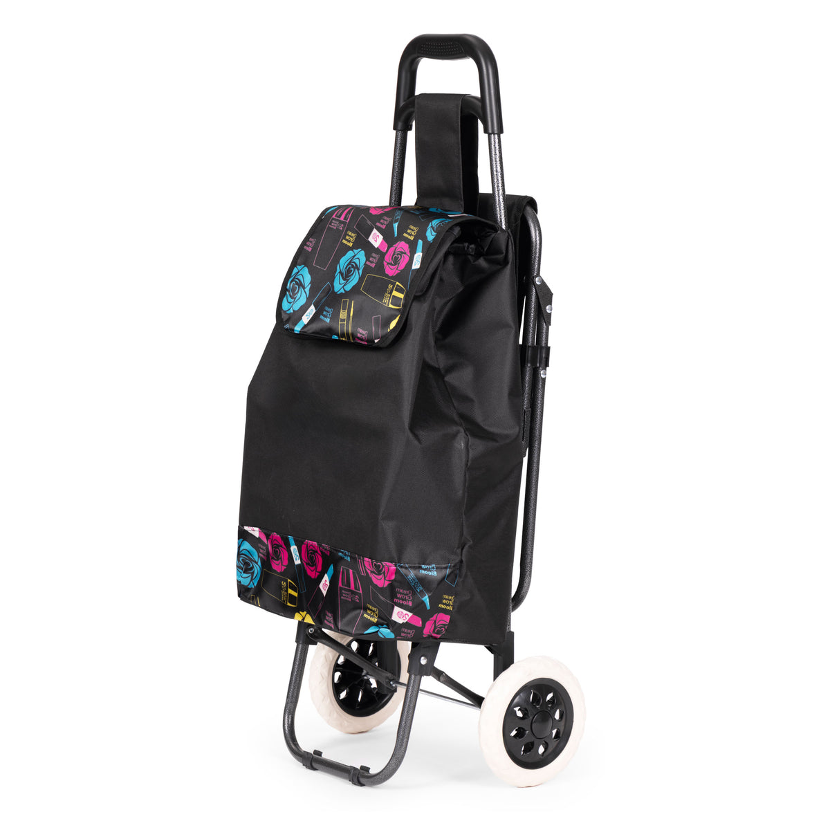 Einkaufstrolley NORA, 30 L mit klappbarem Sitz