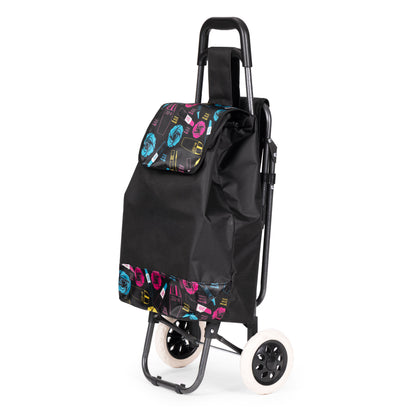 Einkaufstrolley NORA, 30 L mit klappbarem Sitz