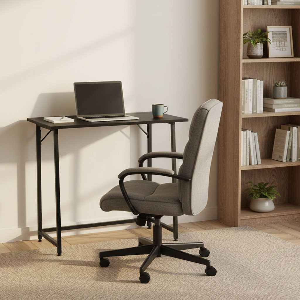 Klappschreibtisch ARLO, 80 × 45 cm – Schwarz – Ansicht 2