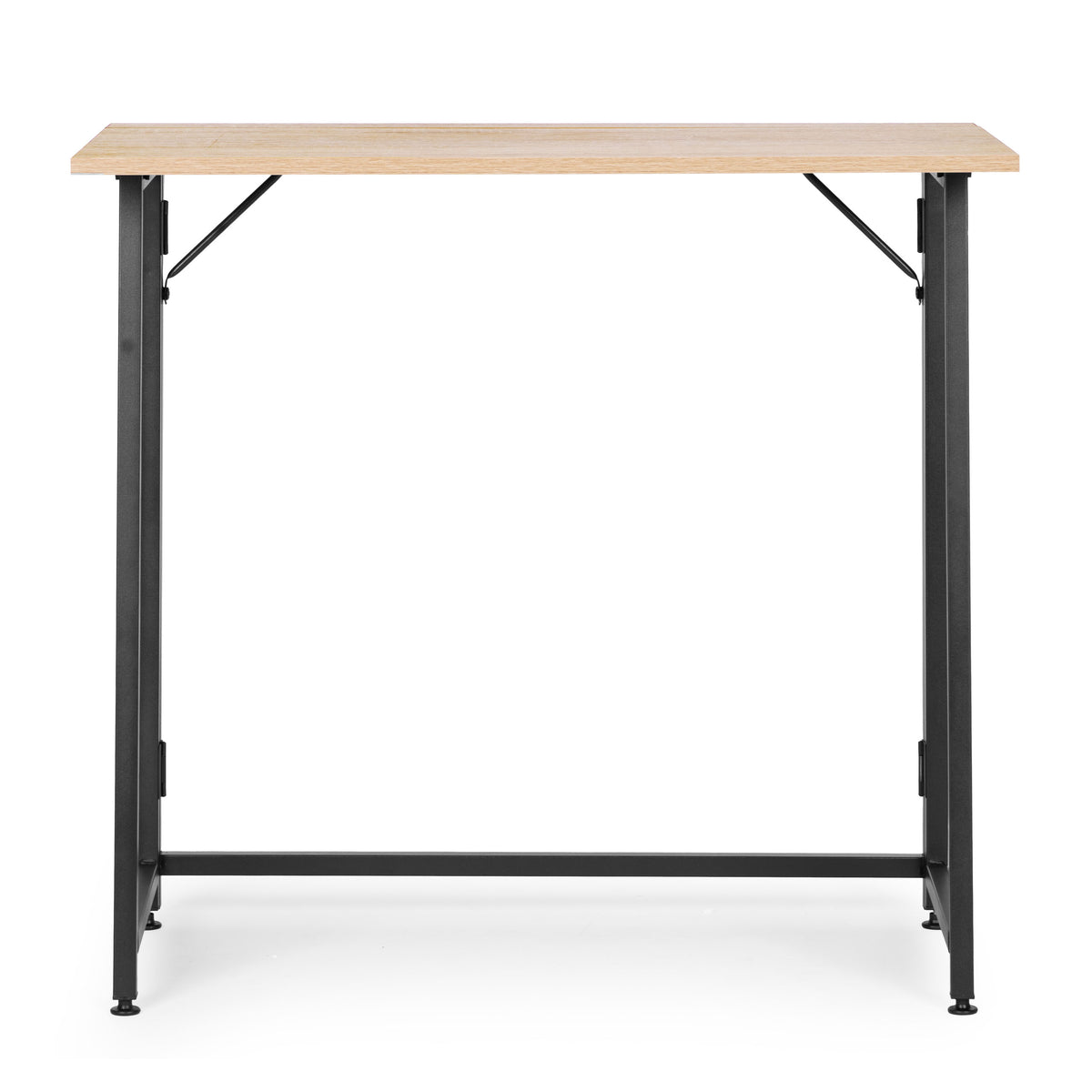 Klappschreibtisch ARLO, 80 × 45 cm – Eiche / Schwarz – Ansicht 4