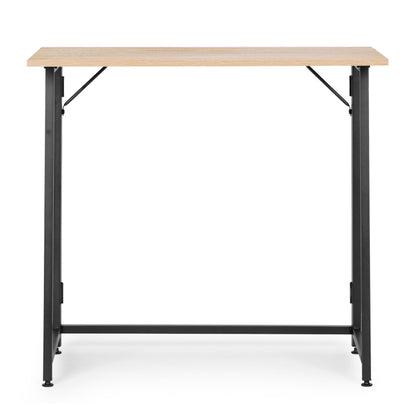 Klappschreibtisch ARLO, 80 × 45 cm – Eiche / Schwarz – Ansicht 4