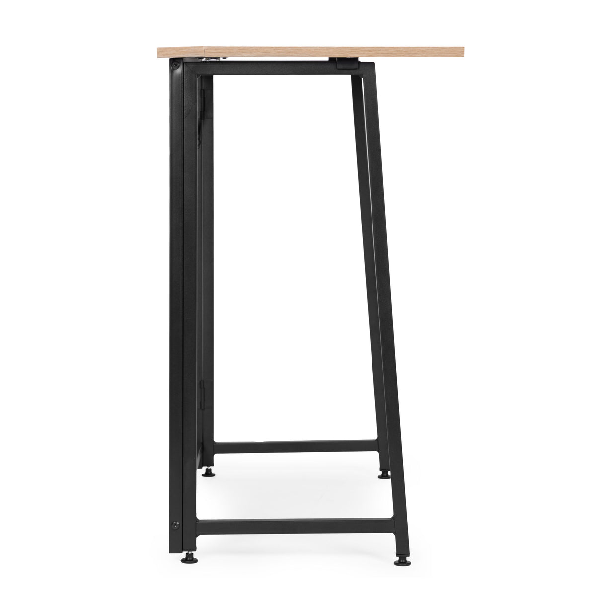 Klappschreibtisch ARLO, 80 × 45 cm – Eiche / Schwarz – Ansicht 7