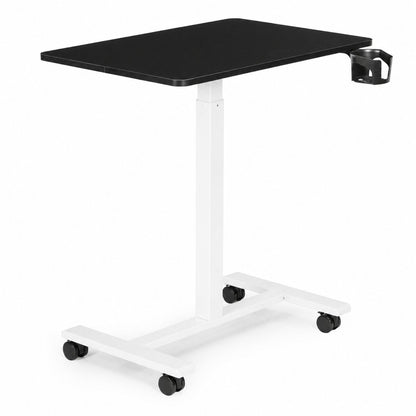Laptoptisch MILO, höhenverstellbar mit Rollen – Schwarz / Weiß – Ansicht 4