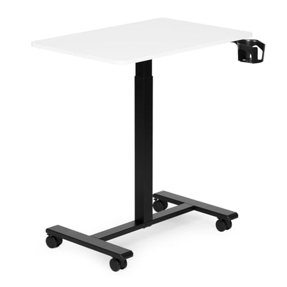 Laptoptisch MILO, höhenverstellbar mit Rollen – Weiß / Schwarz – Ansicht 5