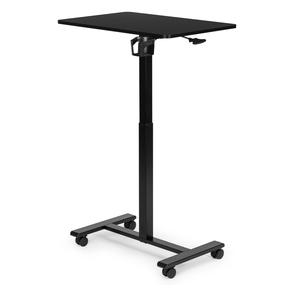 Laptoptisch MILO, höhenverstellbar mit Rollen – Schwarz – Ansicht 6