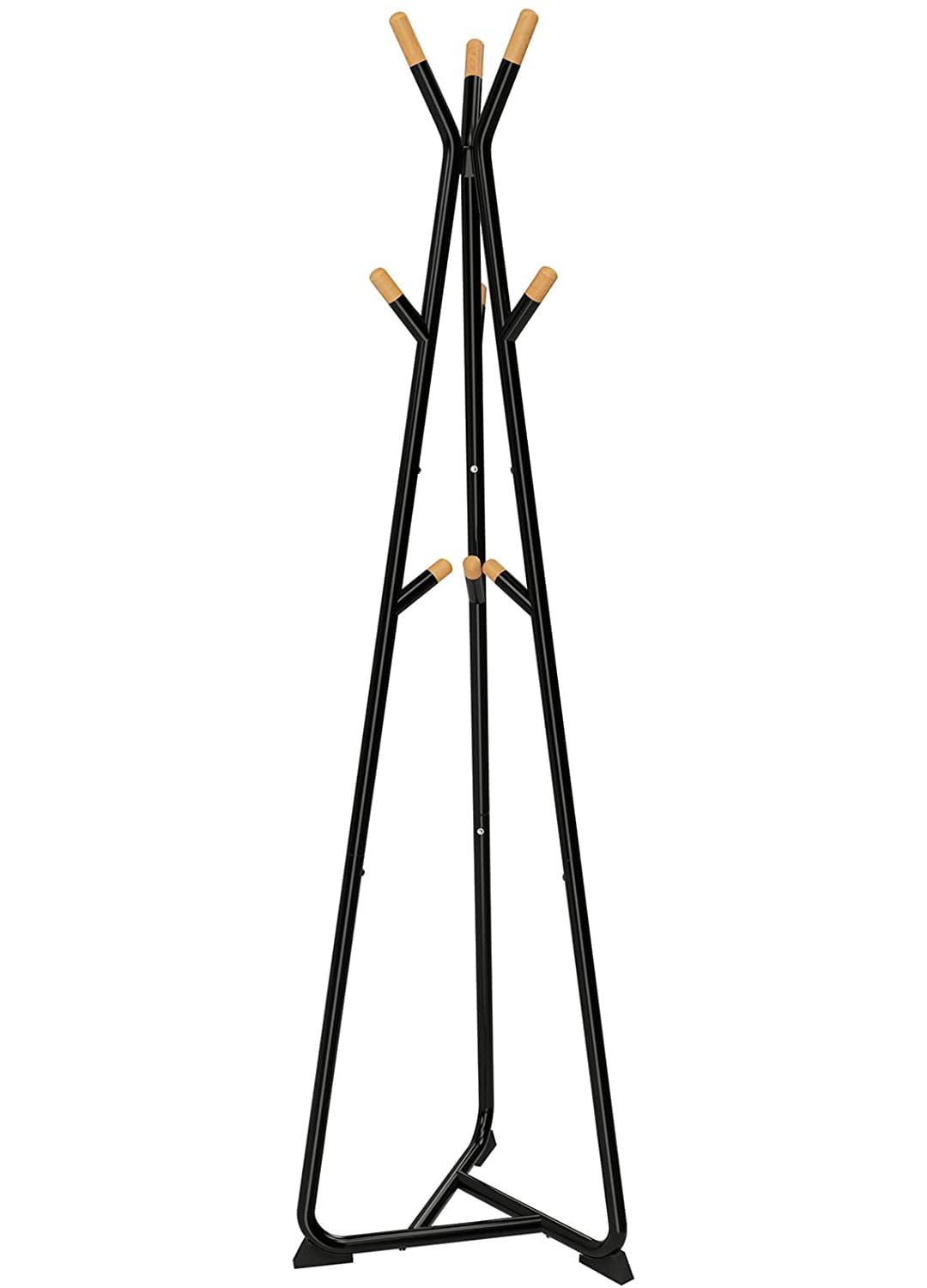 Garderobenständer mit 9 Haken aus Buchenholz, 172 cm